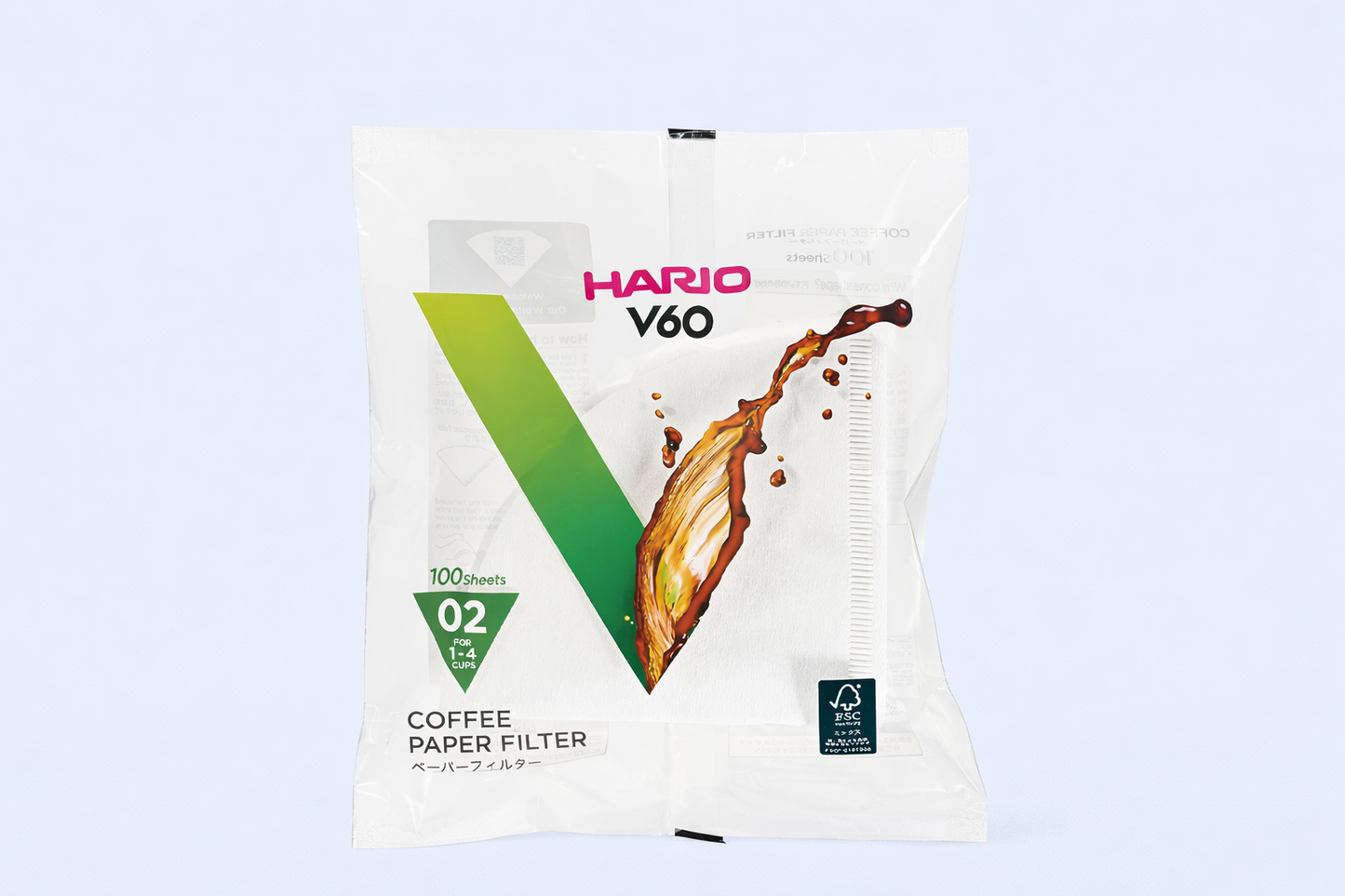 Filtry papierowe do dripa Hario V60-02 100szt