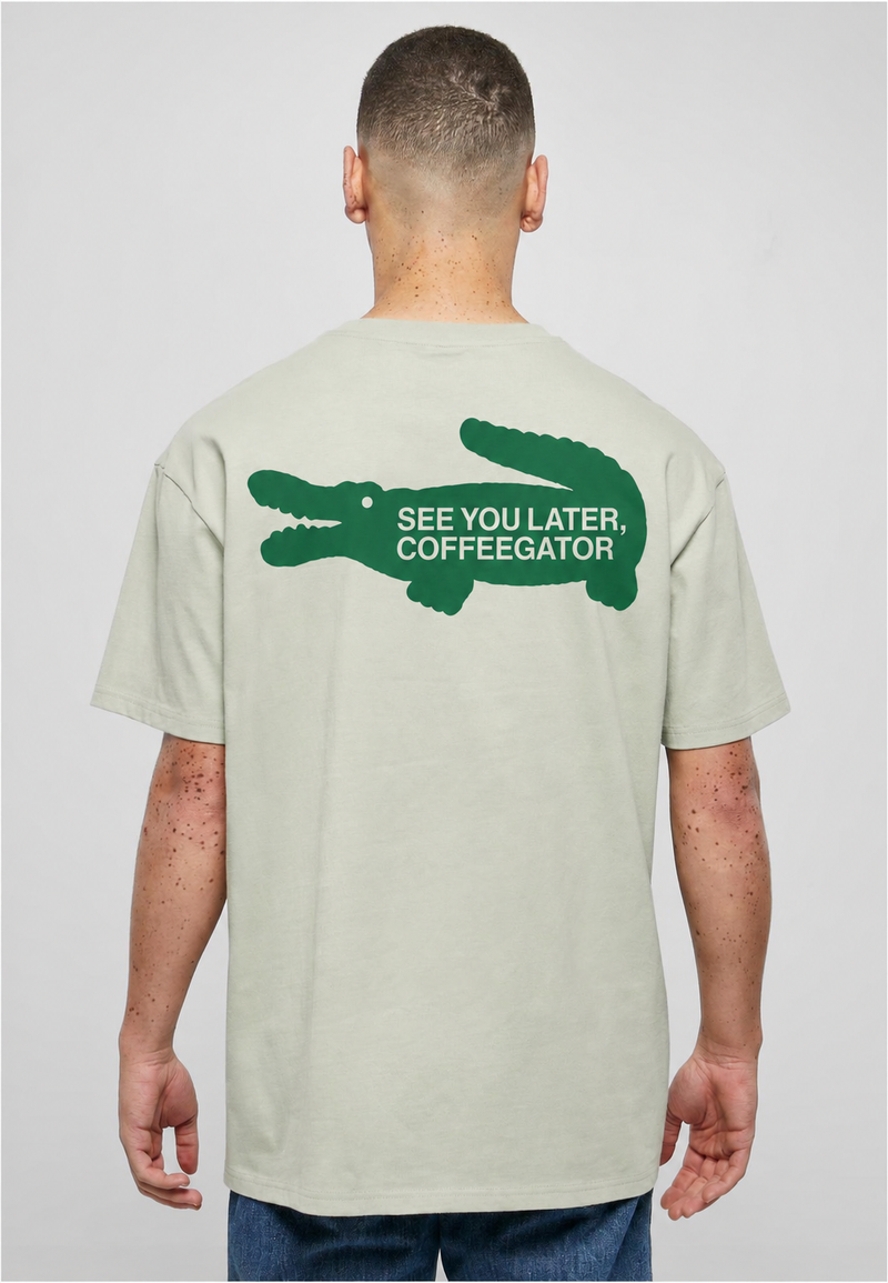 MOMENTO T-Shirt - Coffeegator. (Soft Salvia)